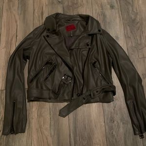 Grey biker jacket